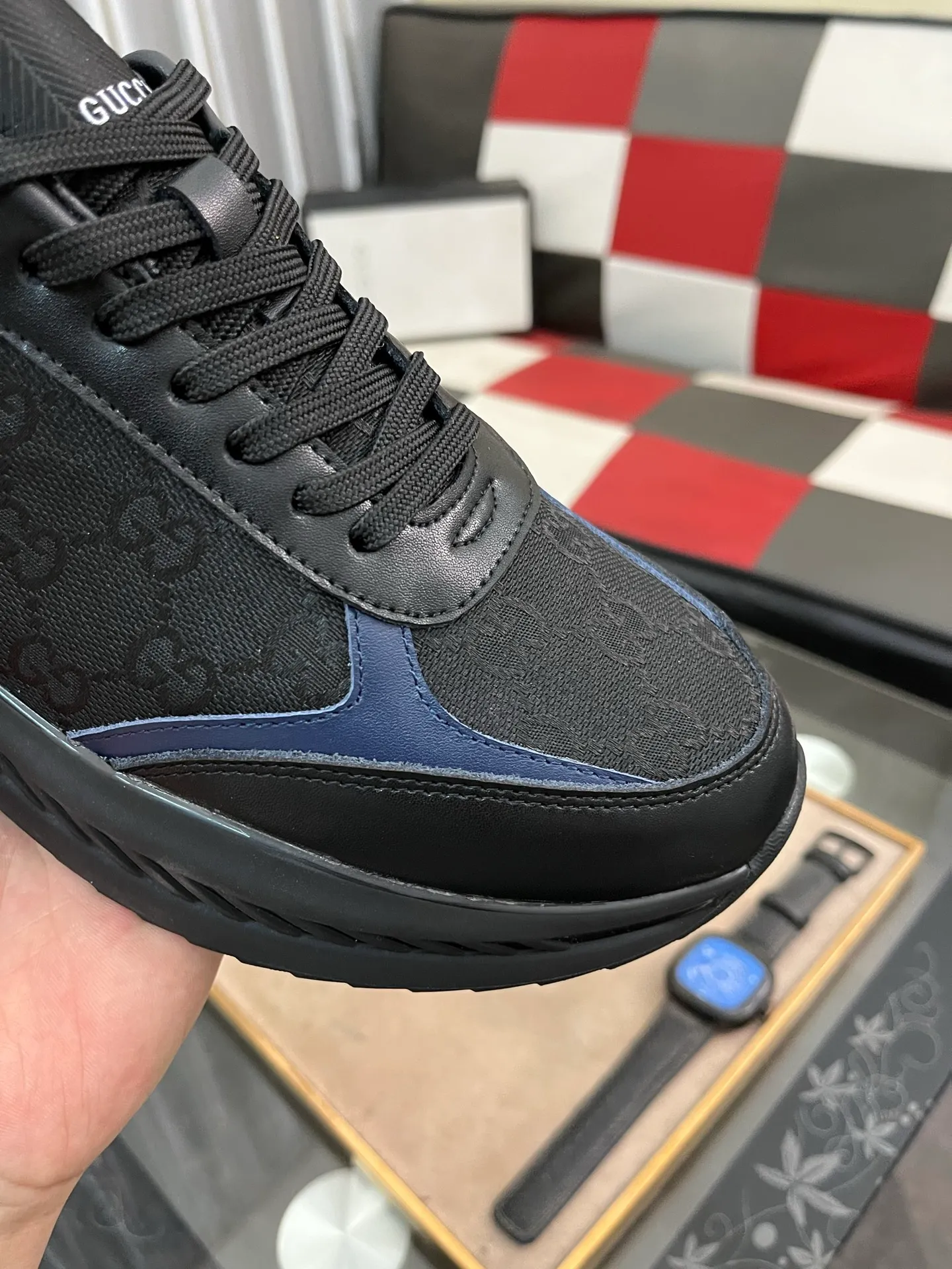 Men's shoes 💰458⌚️⌚️[GUCCI] The latest trendy men's casual shoes, the fabric is made of embossed cowhide imported from Italy, comfortable sheepskin lining + feet, the original outsole is wear-resistant and non-slip, high-level version, size: 38-444️⃣Colors available